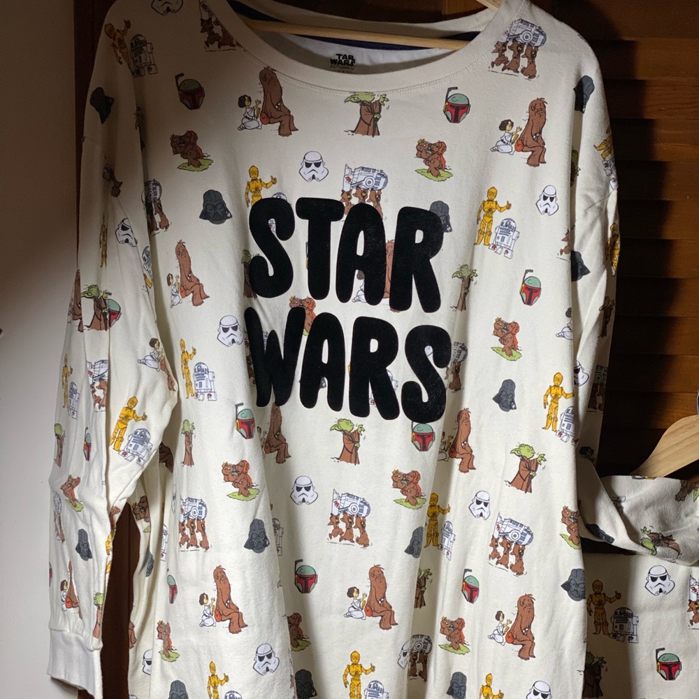 Star Wars Themed Long Sleeve Shirt and pajama bottoms